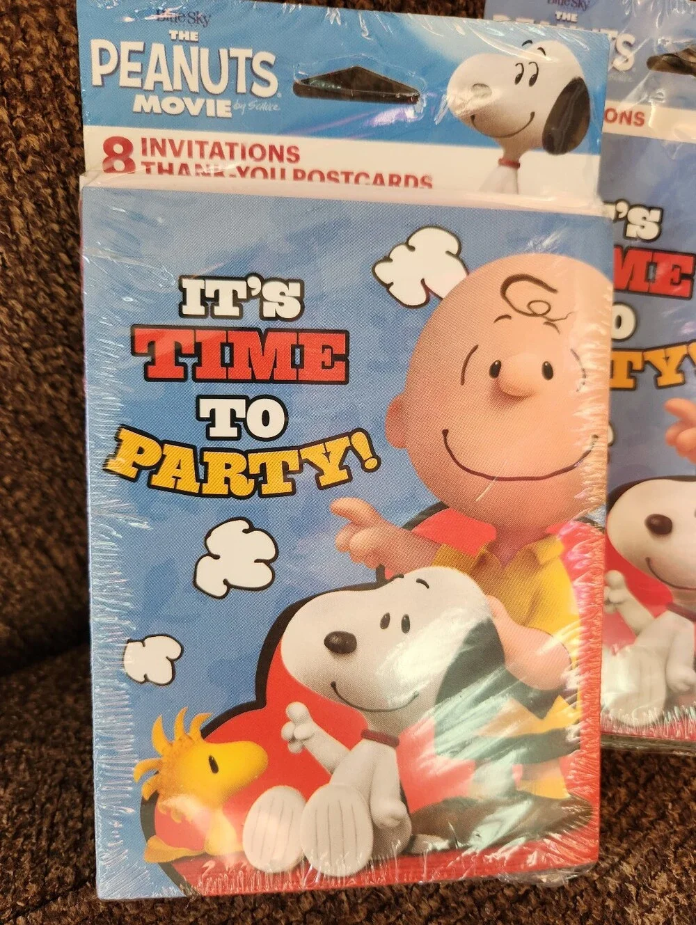 Peanuts Charlie Brown Party Invitations 2 Packs NWT